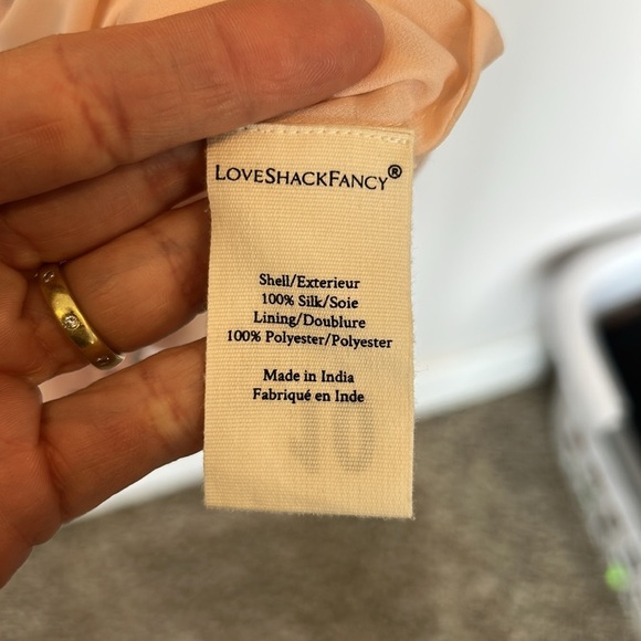 LoveShackFancy Popover Dress Color: Sunset Pink - Picture 6 of 9